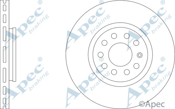 APEC BRAKING Тормозной диск DSK2137